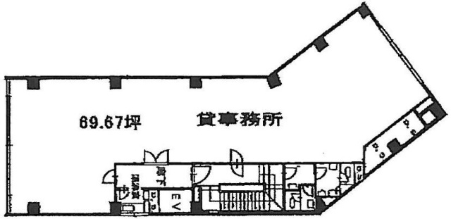 新須田町ビルB1F 間取り図