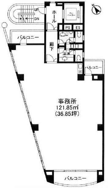 K・Kビル2F 間取り図