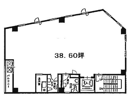 日本マイセラビル4F 間取り図
