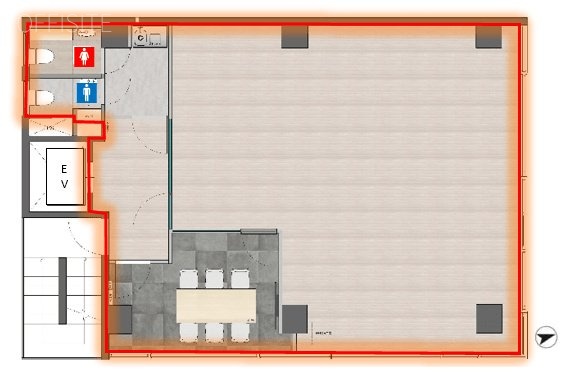 アトリウム恵比寿南一丁目ビル4F 間取り図