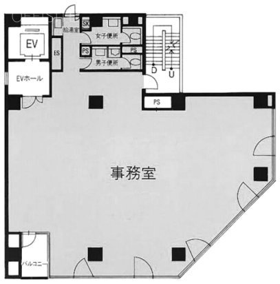 長谷川ビル5F 間取り図