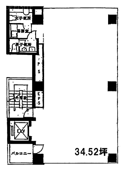 DO築地ビル9F 間取り図
