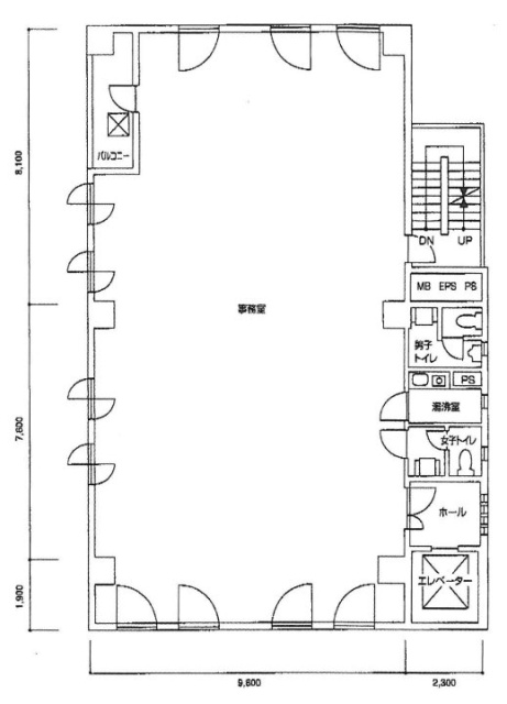 大島ビル401 間取り図