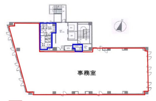 イトーピア岩本町ANNEXビル3F 間取り図