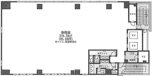 太平洋不動産新宿ビル5F 間取り図