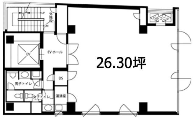 相互二番町ビルディング別館2F 間取り図