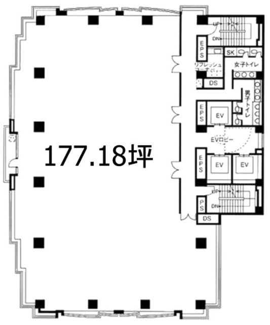 ラウンドクロス川崎8F 間取り図