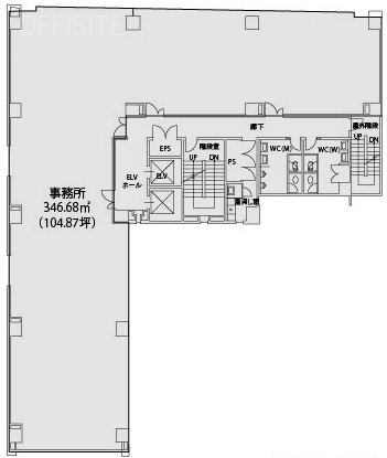 ONEST上野御徒町ビル8F 間取り図