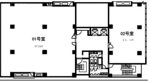 EDGE小伝馬町ビル801B 間取り図