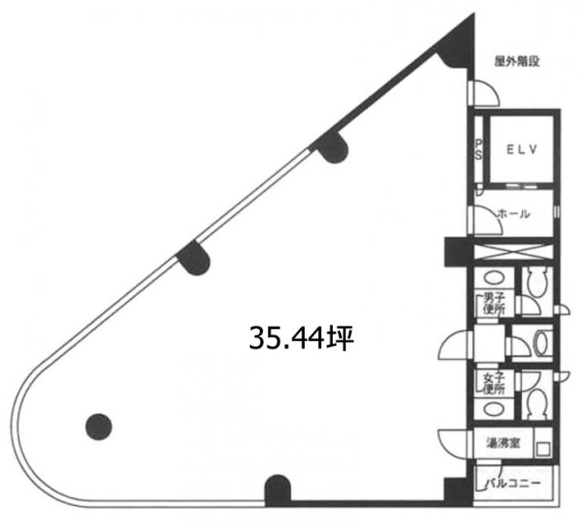 DKK東日本橋ビル7F 間取り図