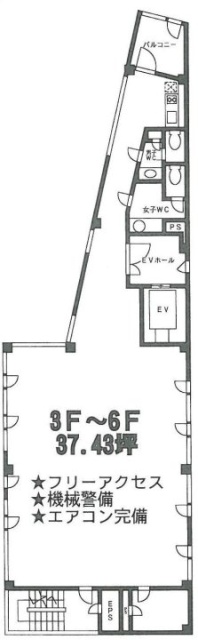 畔上(アゼカミ)ビル6F 間取り図