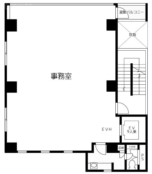 日本パルスモータービル5F~7F 間取り図