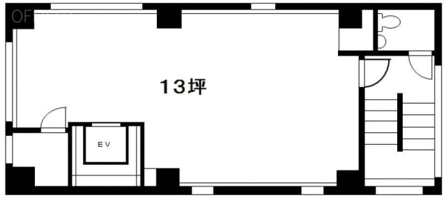 代々木モダンビル4F 間取り図