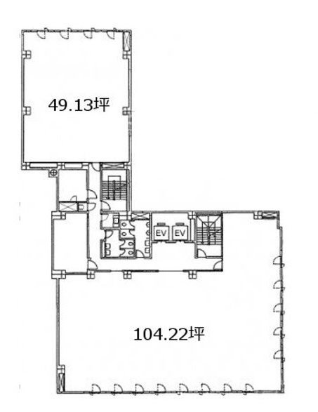 アーク銀座ビル4F 間取り図