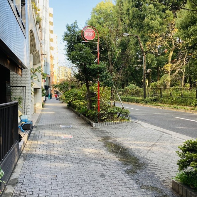 YKBマイクガーデン ビル前面道路