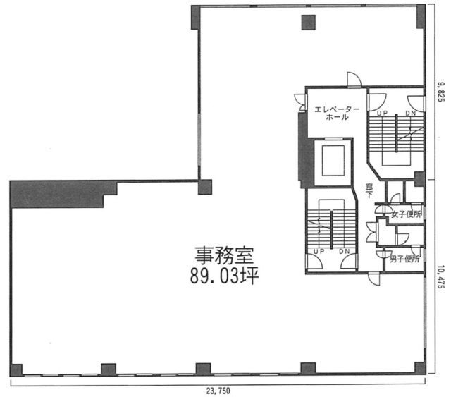 築地ナジコビル4F 間取り図