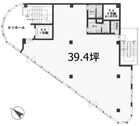 玉川台春喜ビル2F 間取り図