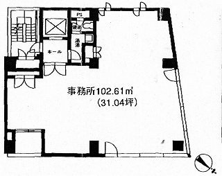 グランド茅場町ビル7F 間取り図