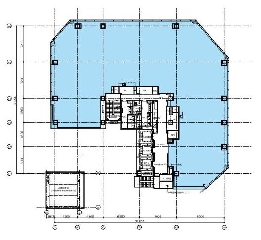 (仮)西新橋2-5ビル1F 間取り図