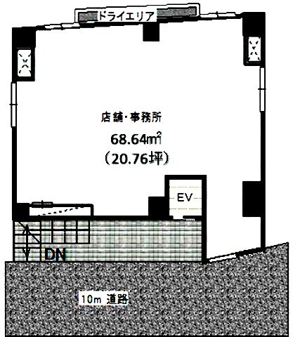 中野JMビル1F 間取り図