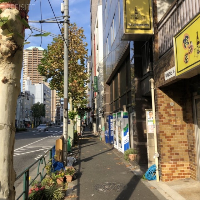 ウチヤ早稲田ビル ビル前面道路