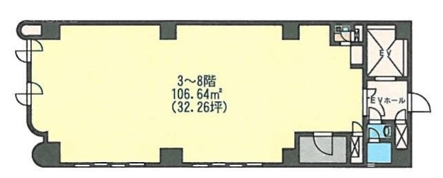 Rei東日本橋ビル5F 間取り図