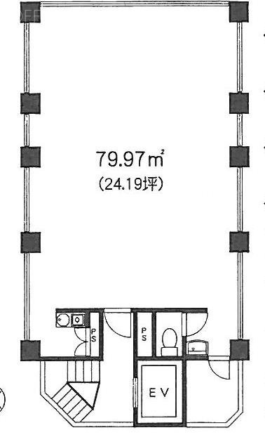 スカイビジョンビルB1F 間取り図