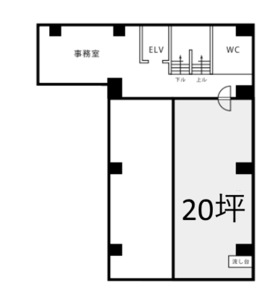 松井ビル4F 間取り図