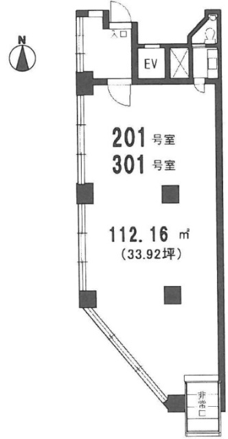 賀川ビル2F 間取り図