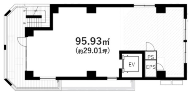 THE CITY 麻布十番 EAST1F 間取り図