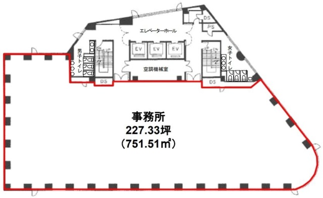 シモモトビルA 間取り図