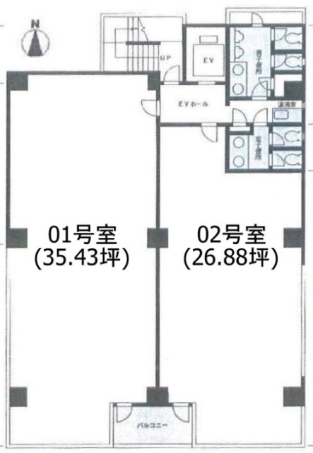 アドバンス喜月ビル601 間取り図