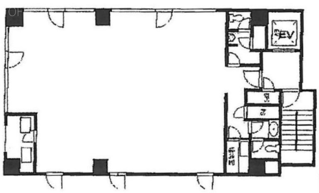 銀座木挽町ビル2F 間取り図