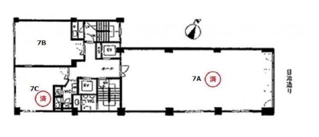 清話会ビル6F 間取り図