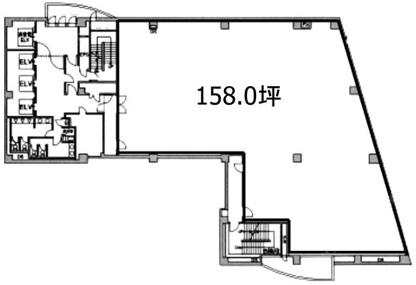 麹町クリスタルシティB1F 間取り図