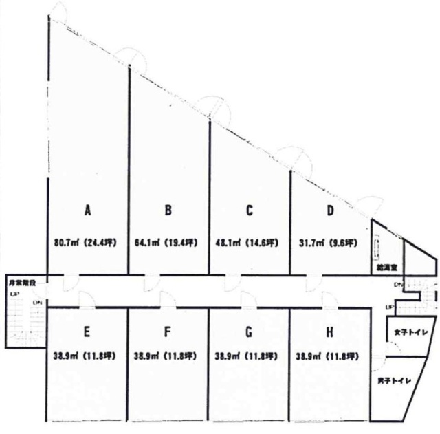 橋完ビル2F 間取り図