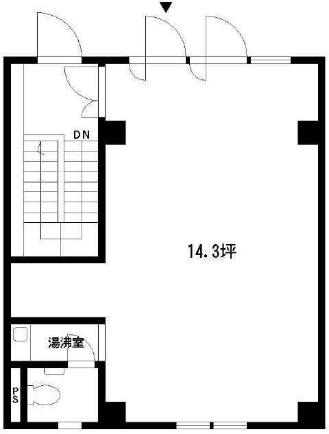 GINZA村岡ビル1F 間取り図
