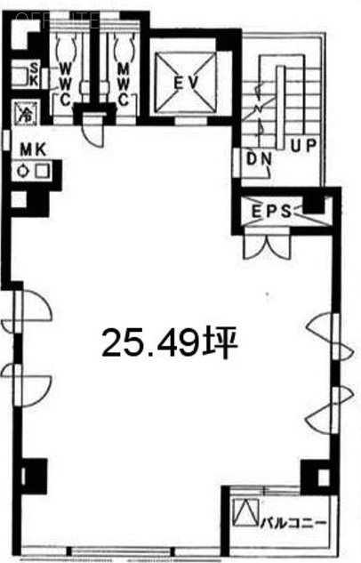 京橋AKビル3F 間取り図