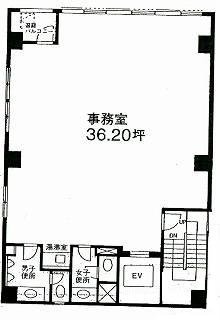 中銀タワービル10F 間取り図