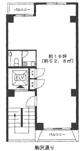 WESTCOビル8F 間取り図