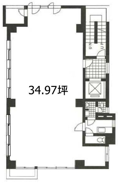 第30田中ビル9F 間取り図