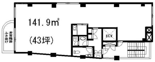 松楽ビル6F 間取り図