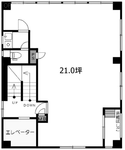 山の手ビル2F 間取り図
