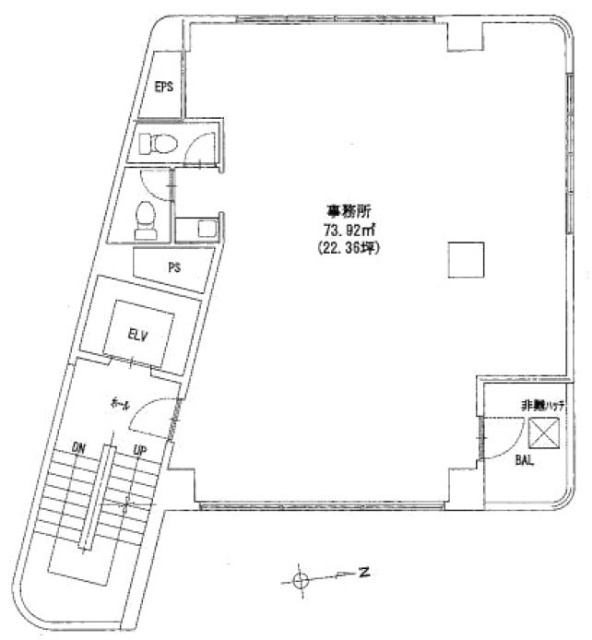 ベルエアービルB1F 間取り図