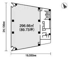 昭和ビル6F 間取り図