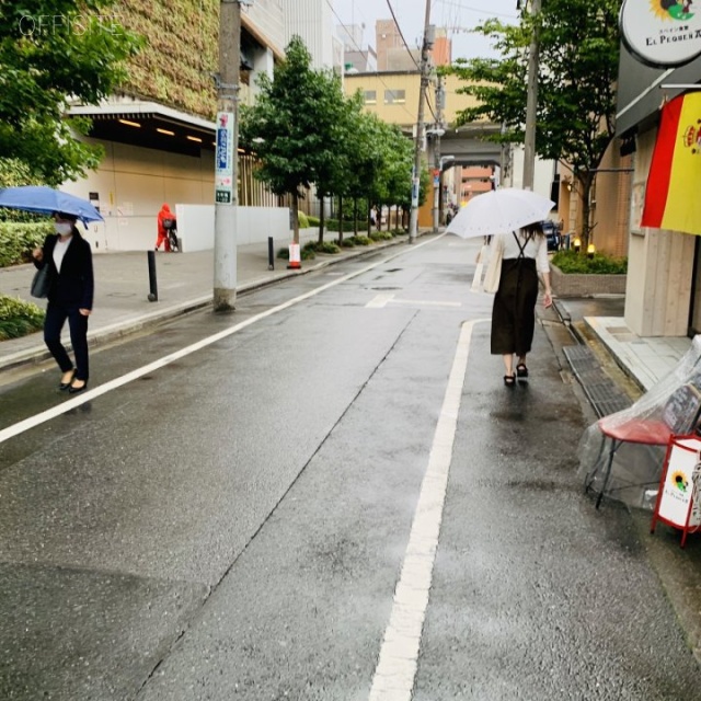 イズミナビル ビル前面道路