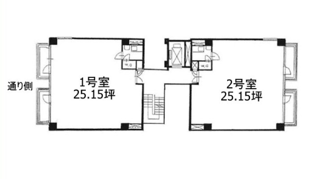 芝ハタビル11F 間取り図