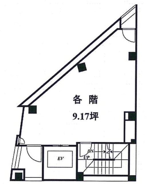 ジークス青山(ZYX青山)1F~7F 間取り図