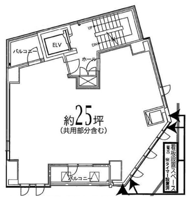 酒井ビル4F 間取り図