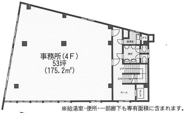 麻布台徳井ビル4F 間取り図